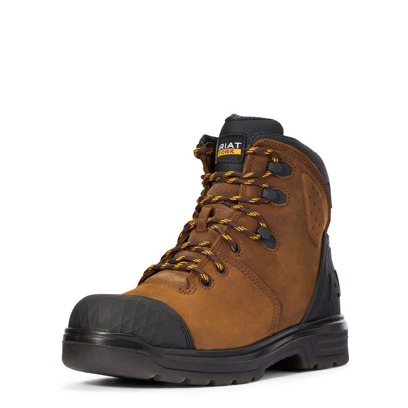 Ariat Turbo Outlaw 6 Waterproof - Miesten Ruskea/Mustat Työsaappaat ( MIPSVJ-349 )